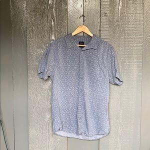 RVCA Slim Fit SS Buttondown blue
